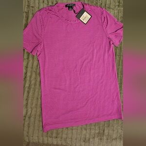 ST. JOHN silky t-shirt style shirt. Sz Small